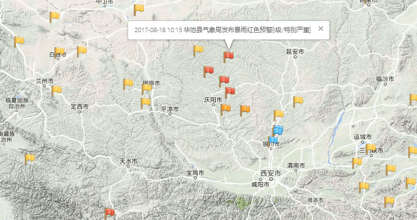 灾害预警地图